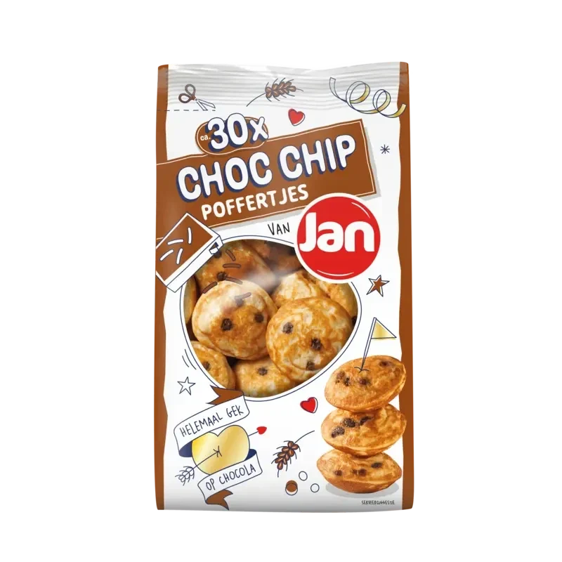 Jan Choc chip poffertjes