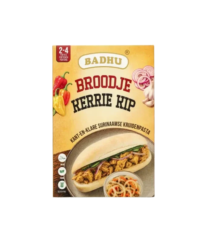 Badhu Broodje kerrie kip