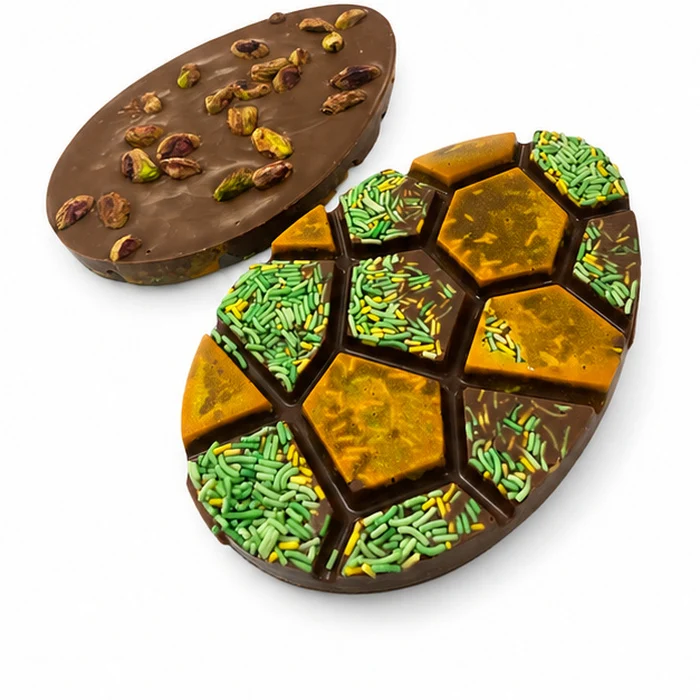 Paasei Tablet Pistache – Brievenbus Chocolade Paasgeschenk