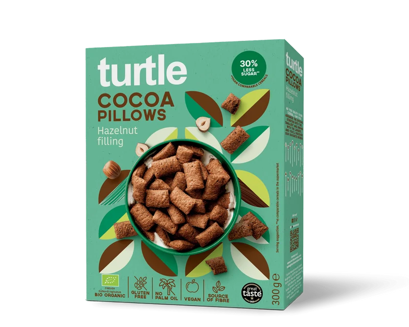 Cocoa Pillows with Hazelnut