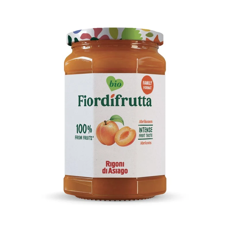 Fiordifrutta Abrikozenjam bio 600 gram