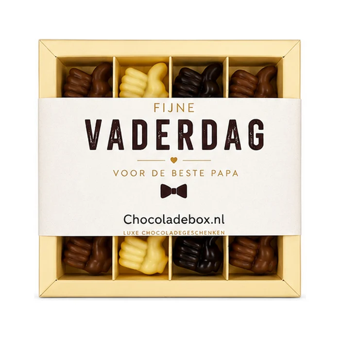Chocoladeduimpjes Vaderdag – 16 stuks in brievenbusdoos