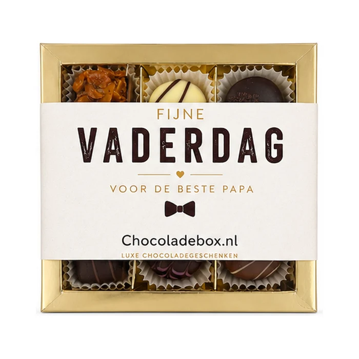 Vaderdag Bonbons – Luxe doosje met 9 bonbons