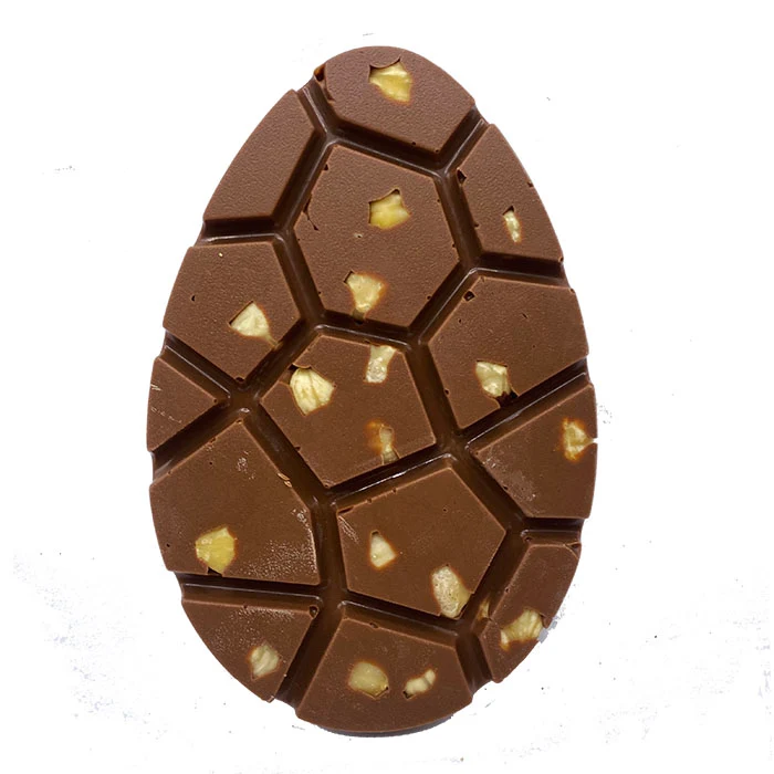 Paasei tablet. Melkchocolade met hele hazelnoten Brievenbus