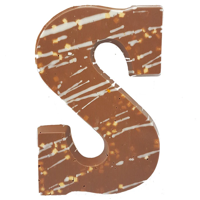 Luxe Chocoladeletter S Melk met Salted Caramel