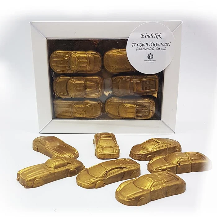 Gouden Supercars Melkchocolade- Eindelijk je eigen Supercar! Brievenbus