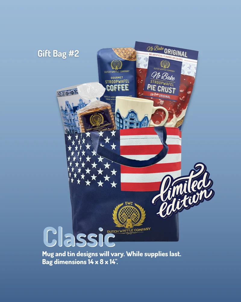 The Stars, Stripes & Deluxe Stroopwafels Gift Bag Bundle
