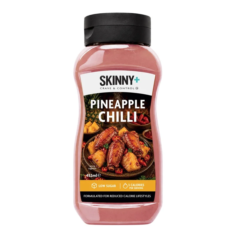 Skinny+ Suikervrije Skinny Saus met Ananas- en Chilismaak - 452 ml