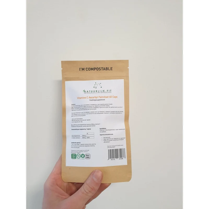 Natuurlijk.fit Vitamine C ascorbylpalmitaat 60 capsules