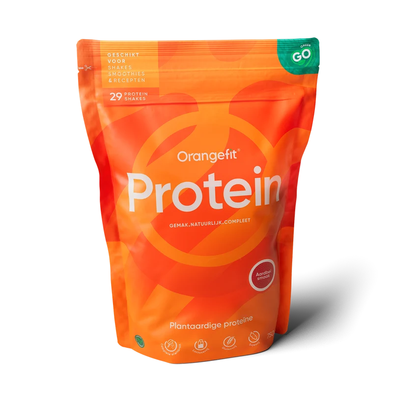 Orangefit Protein shake strawberry 750 gram