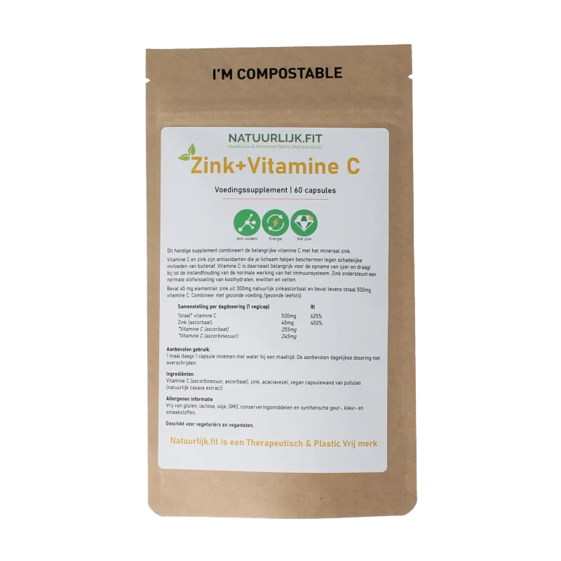Natuurlijk.fit Vitamine C + zink