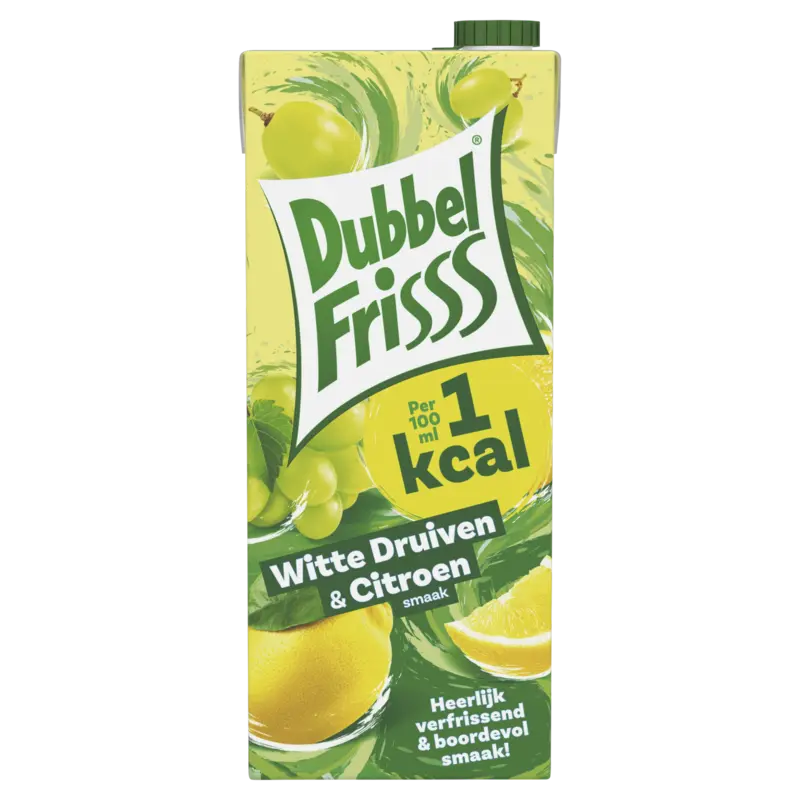 DubbelFrisss 1kcal Witte druiven & citroen