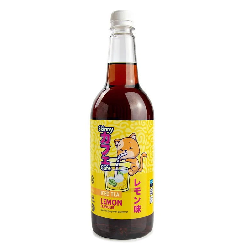 Skinny Caffe Citroen Smaak Suikervrije IJsthee Siroop - 1 liter
