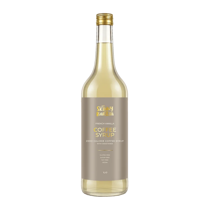 Premium Skinny Barista Koffiesiroop met Franse Vanillesmaak - 1 Liter