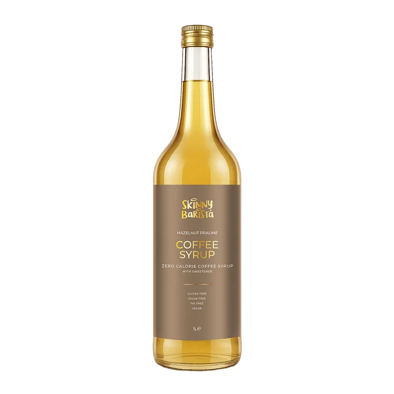 Premium Skinny Barista Koffiesiroop met hazelnootsmaak - 1 liter