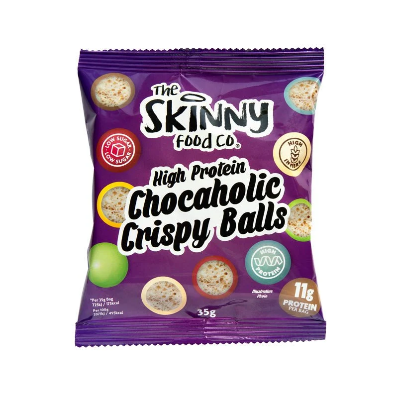 Chocaholic Regenboog Chocolade Crispy Balls met veel eiwitten 35g