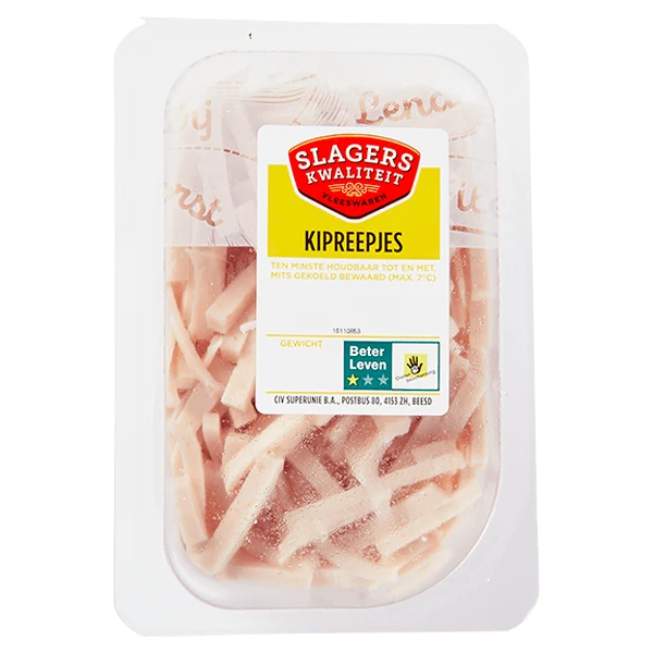 Slagers kwaliteit Kipreepjes