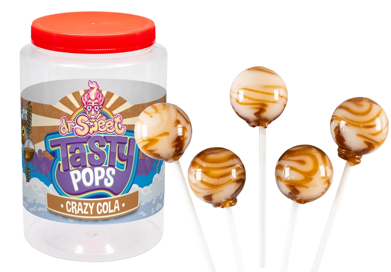 Dr. Sweet Tasty Pop Crazy Cola 28 gr.