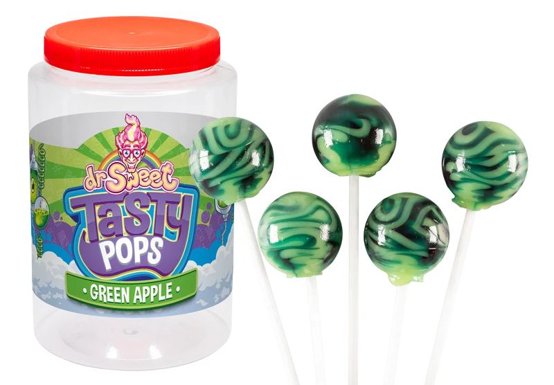 Dr. Sweet Tasty Pop Green Apple 28 gr.