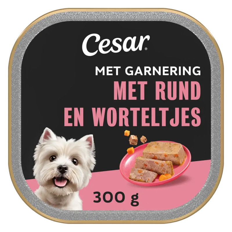 Cesar Garten terrine met kalf en tuinwortelen