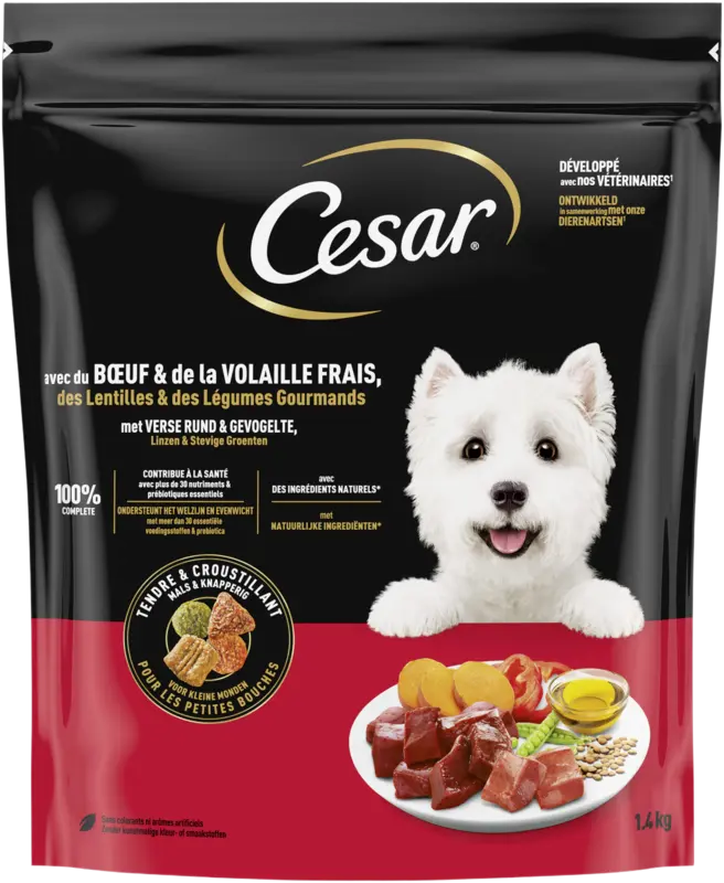 Cesar Met verse rund & gevogelte