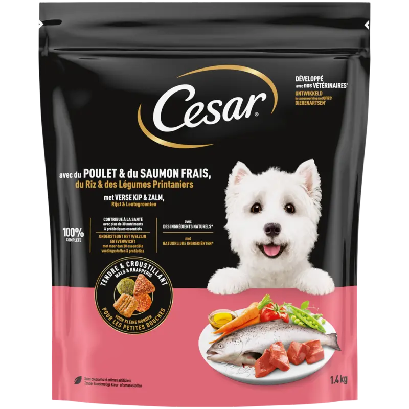 Cesar Met verse kip & zalm
