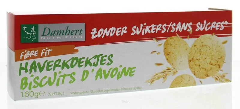 Damhert Zonder Suikers Haverkoekjes | 160g
