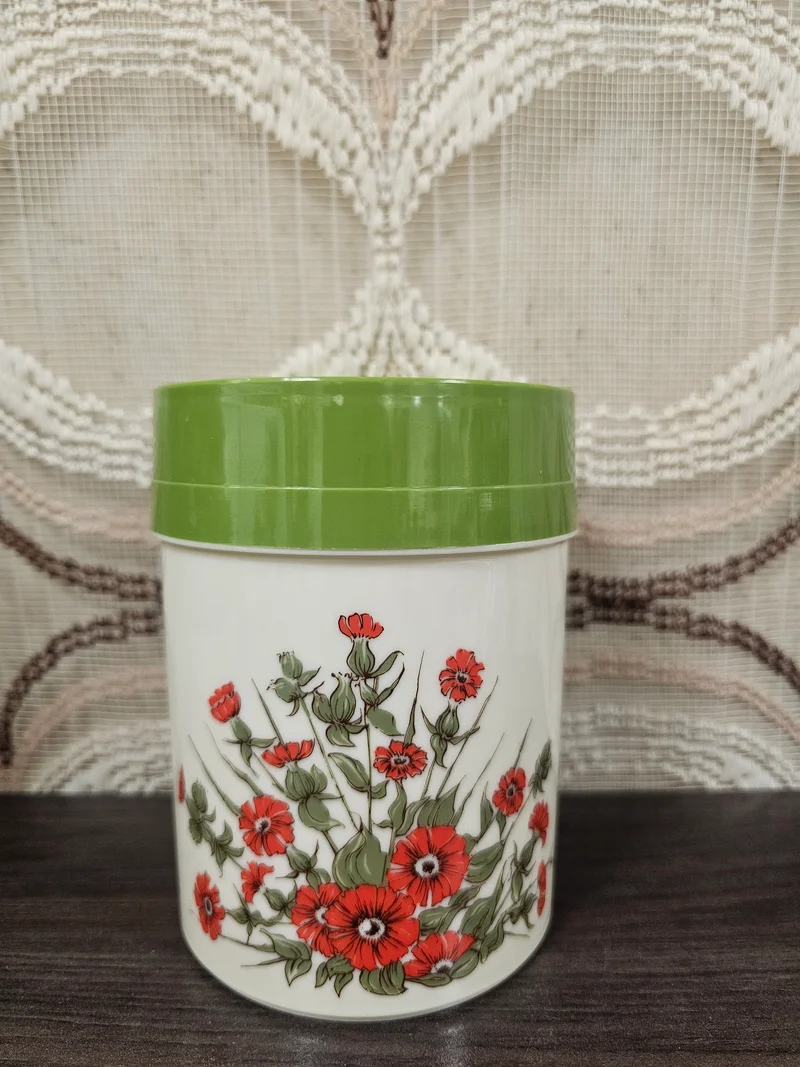 DBP Plastics vintage voorraadpot bloemdecor