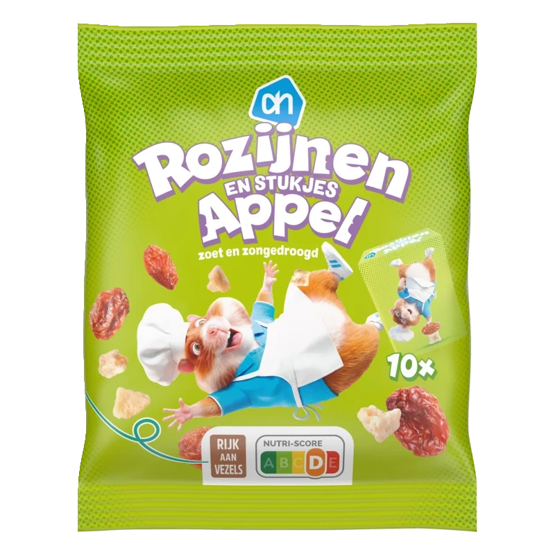 Hamsterchef Rozijnen en stukjes appel