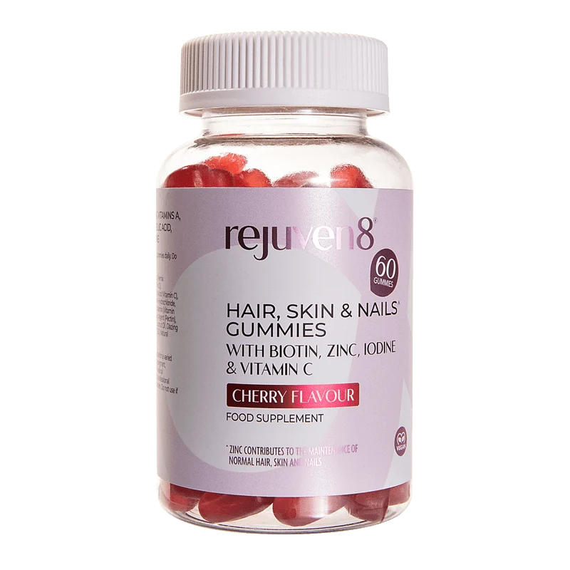 Rejuven8 Haar, Huid & Nagels Kersensmaak Gummies - 60 Gummies
