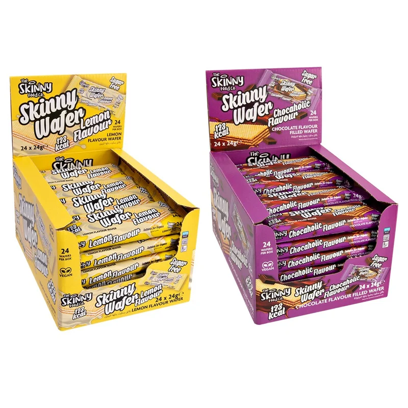 Magere wafelbundel (citroen en chocaholic) Doosjes (24 g x 48 eenheden) 1150 g
