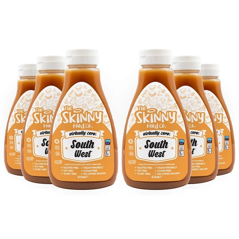 Case South West Virtually Zero© Calorie Magere Saus - 425 ml x 6 stuks