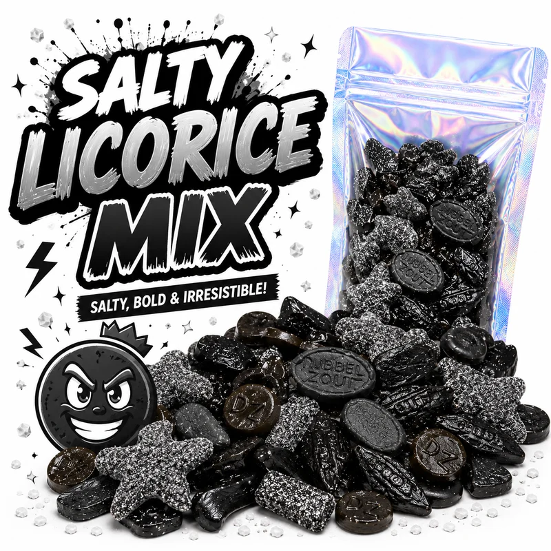 Zoute drop mix