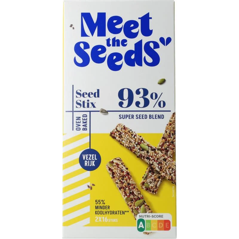 Meet the Seeds Seed Stix - zadensnack met 93% zaden bio 144 gram