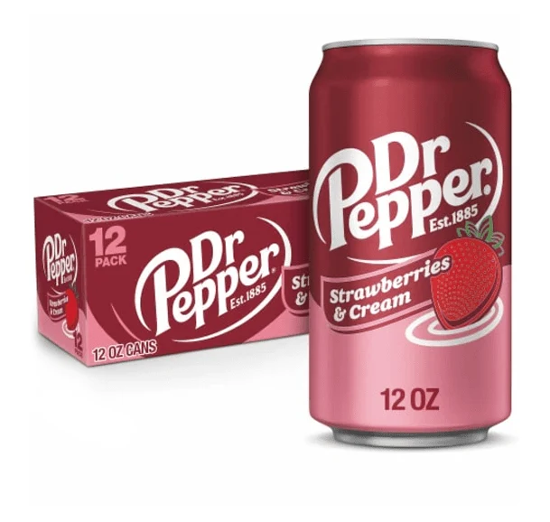Dr Pepper Strawberries & Cream Bulk Value Box (12-pack)