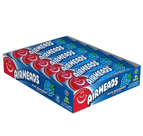 Airheads Blue Raspberry Bulk Value Box (36-pack)