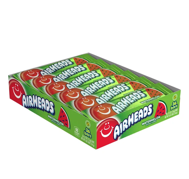 Airheads Watermelon Bulk Value Box (36-pack)