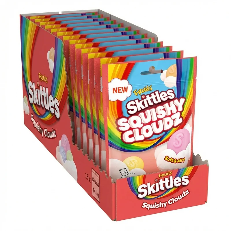 Skittles Fruits Squishy Cloudz Bulk Value Box (18-pack)