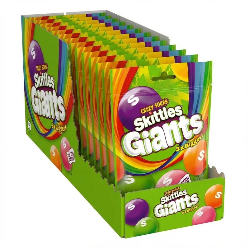 Skittles Crazy Sours Giants Bulk Value Box (15-pack)