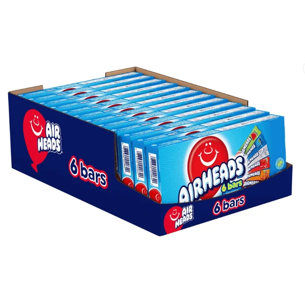 Airheads 6 Bar Theatre Box Bulk Value Box (12-pack)