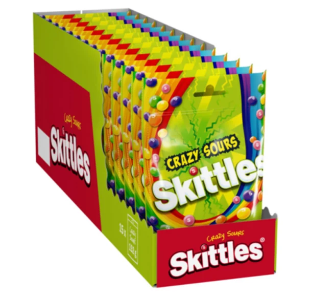Skittles Crazy Sours Bulk Value Box (15-pack)