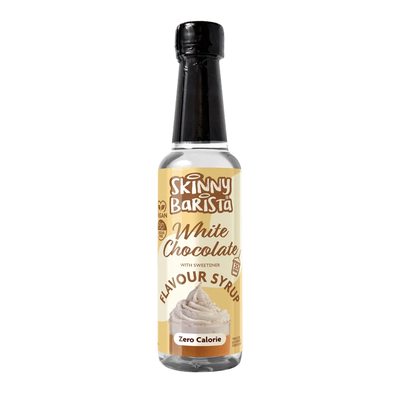 Skinny Barista Witte Chocolade Siroop - Suikervrije, calorievrije koffiesiroop - 250 ml - LIMITED EDITION