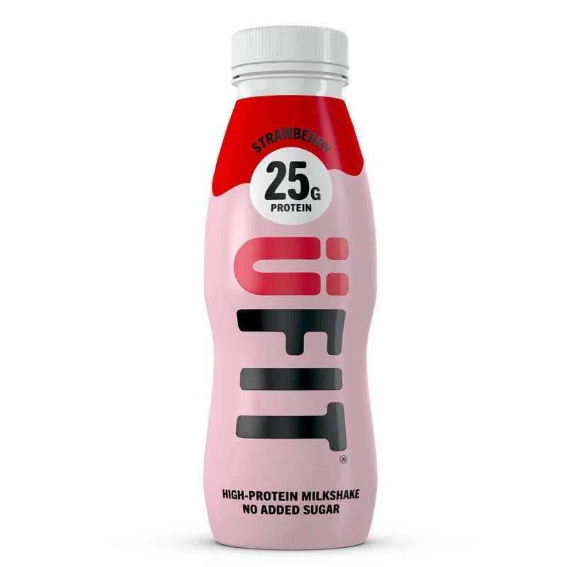 UFIT High Protein Ready to Drink Aardbeienshakes - 25 g eiwit