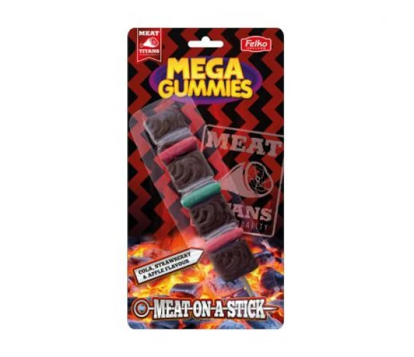 Mega Gummies Meat-on-a-Stick 120 gram