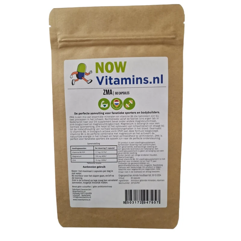 Vitarium ZMA 60 vcaps