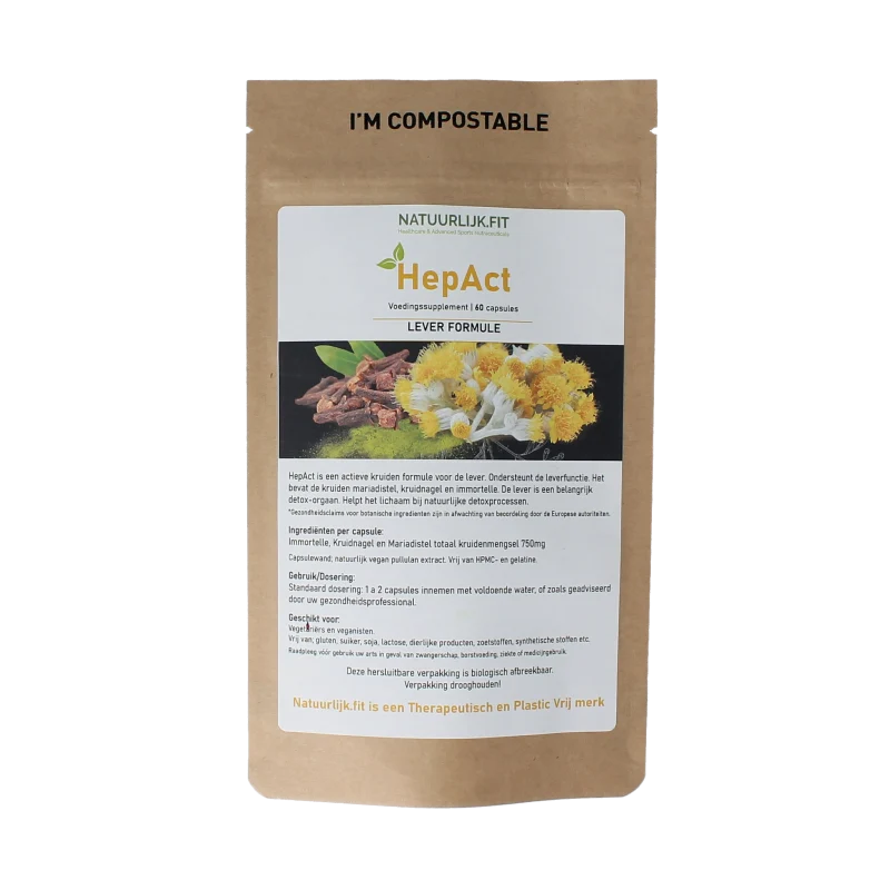 Natuurlijk.fit Hepact leverformule 60 capsules