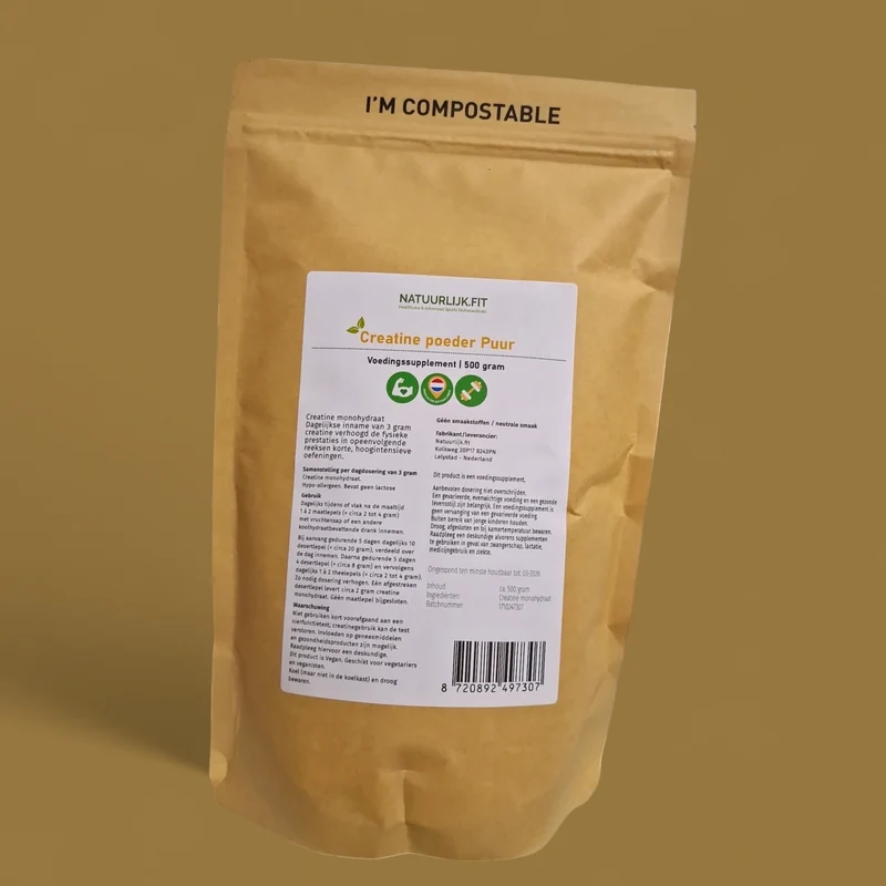 Natuurlijk.fit Puur creatine 500 gram
