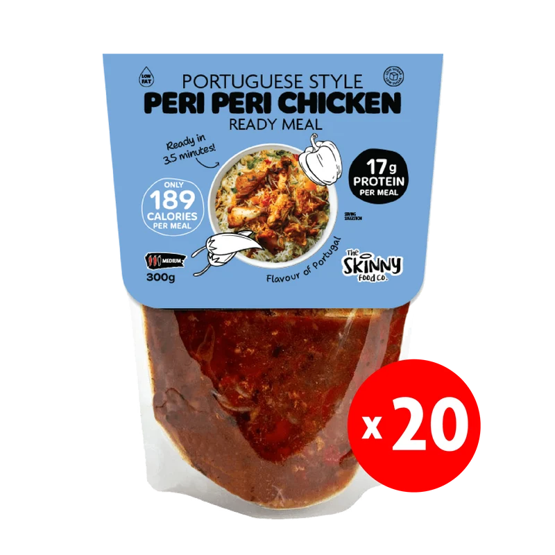 20 x Skinny Portugese Peri Peri Kip 189 calorieën kant-en-klaarmaaltijd - 300 g