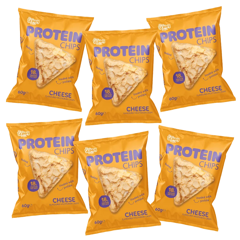 Skinny Protein Chips Kaassmaak Multibuy 6 x 60 g (18 g eiwit per verpakking)