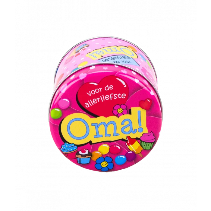 Gevulde Snoepblikjes - Oma en 250 Gram